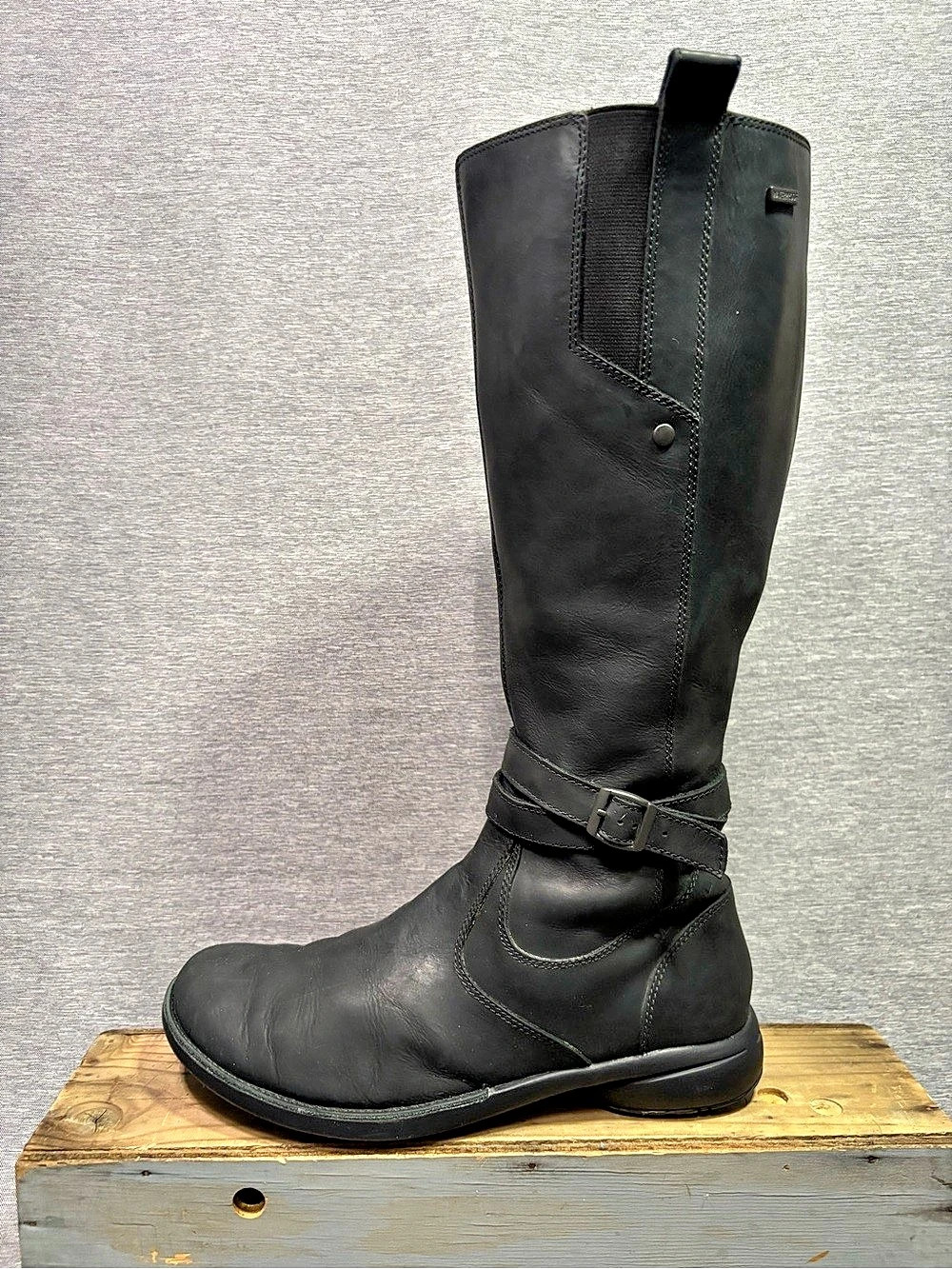 Merrell Black Tall Buckle Boots